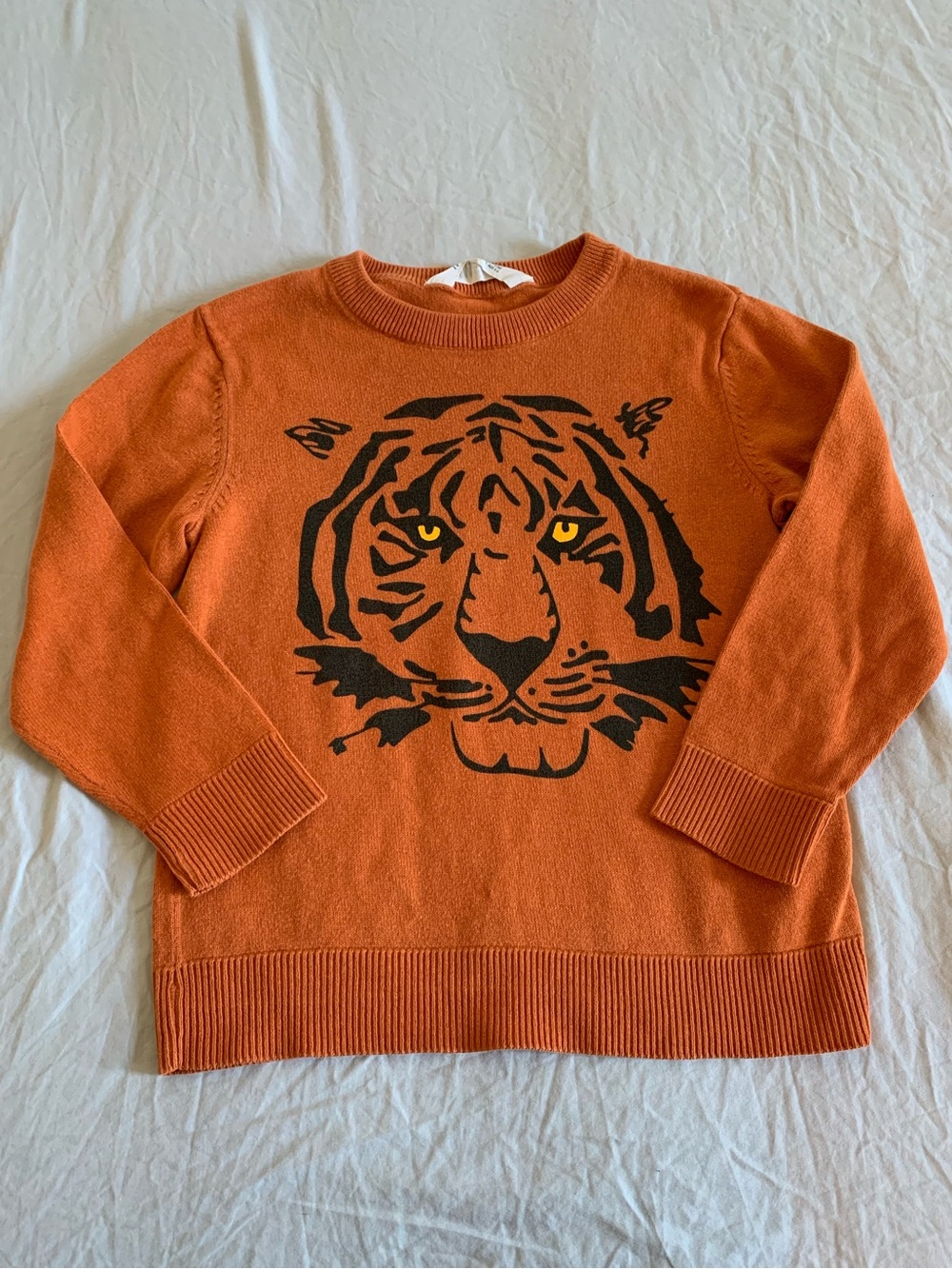 Kids Tiger Face Cotton Top H&M 4-5T